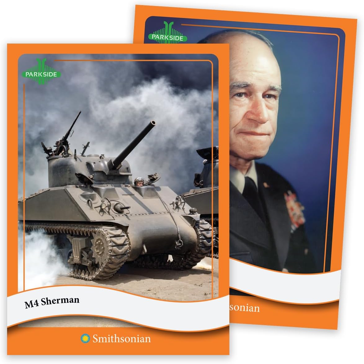 Parkside Curiosity Cards - Allies of WWII Collectible Trading Cards - 50 War History Flashcards - Smithsonian World War 2 Educational Flash Cards for Students, Teachers & Collectors - Made in USA