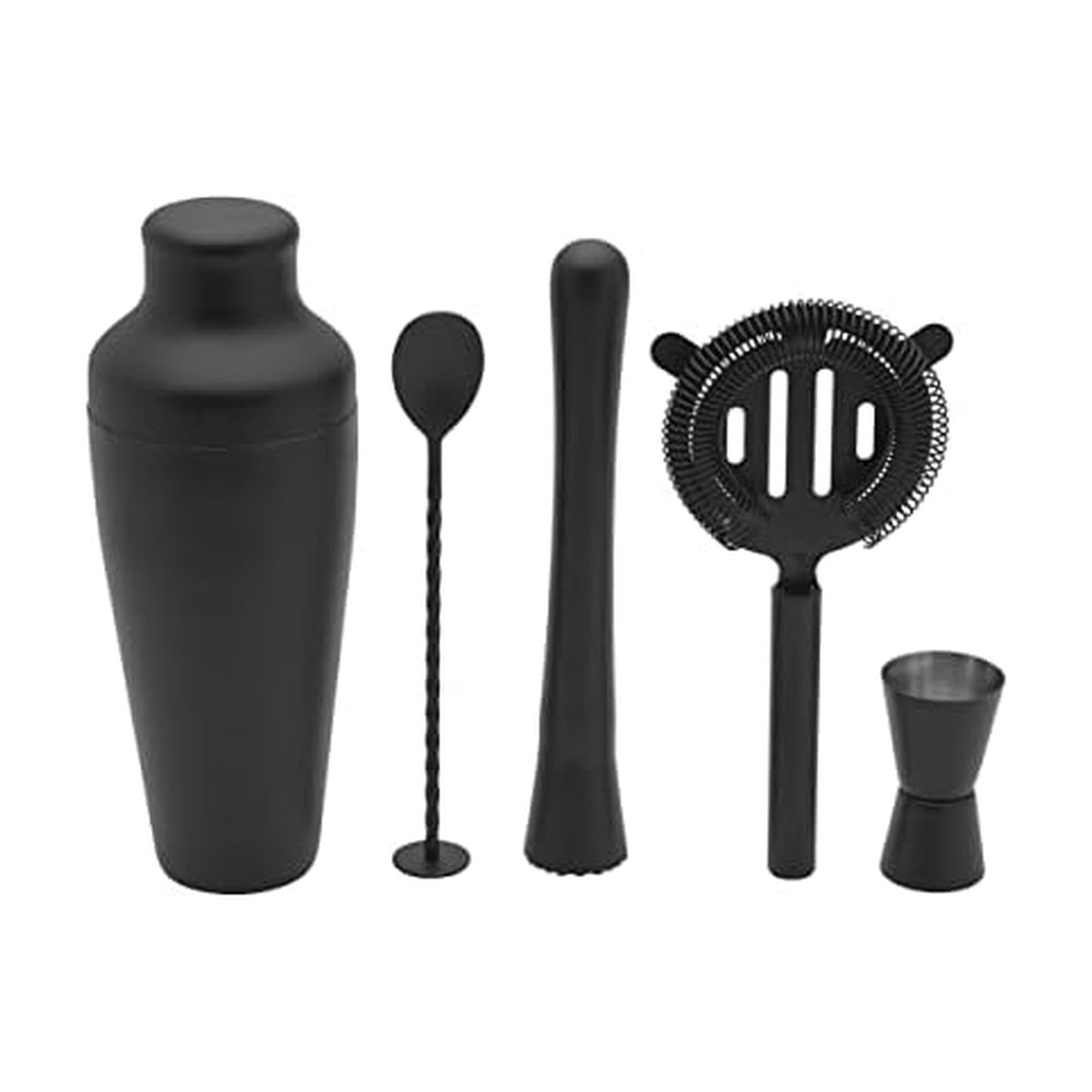 Amazon.com: Houdini Noir 5 Piece Bar Tool Set - Stainless Steel