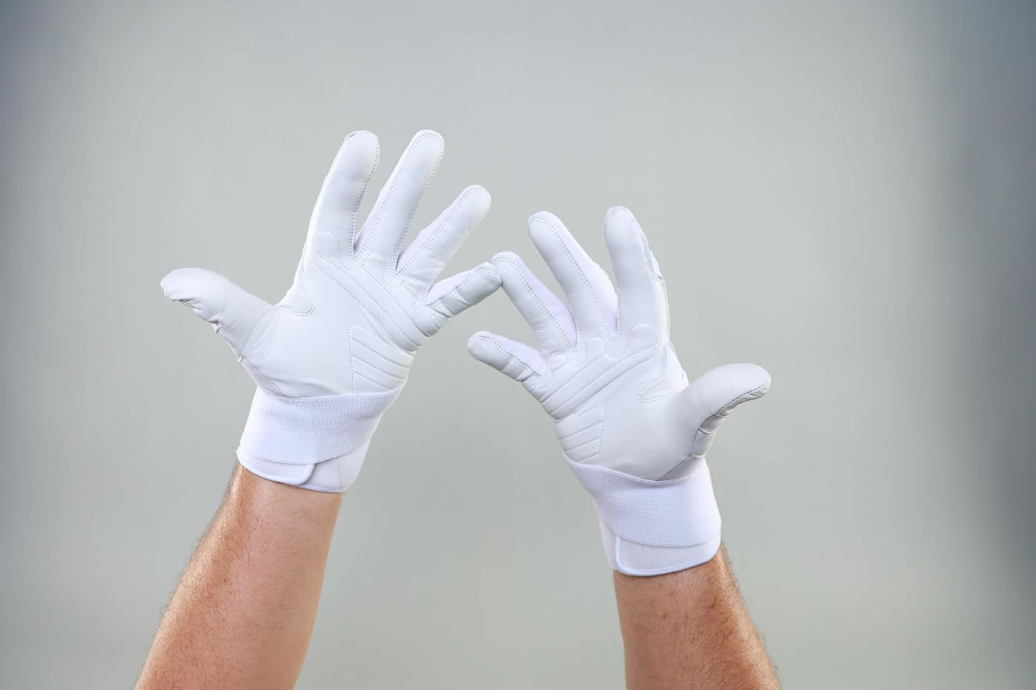 No Errors "Dillos" with Truletic Technology – Protective Impact-Resistant Baseball Gloves – White