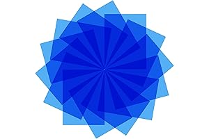 14 Pieces Halloween Blue Gel Filter Colored Overlays Correction, Gel Light Filter...