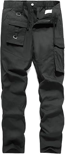 Mr.Stream Pantalones BDU de trabajo con múltiples bolsillos para hombre