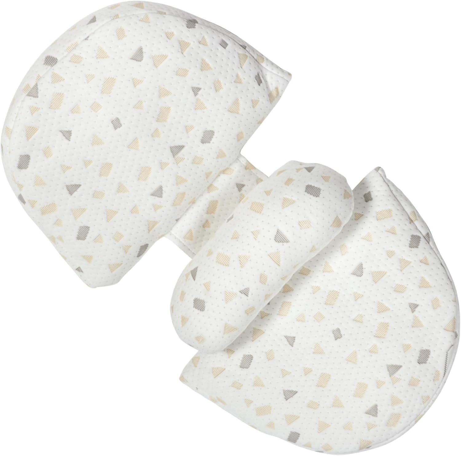 VICASKY U-Shaped Pregnancy Support Pillow with Adjustable Wedge Comfortable Lumbar Cushion for Side Sleeping for Expecting Mothers and Elderly Soft Ergonomic Design Grey