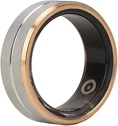 Anel de fitness inteligente, saúde com aplicativo, controle de câmera de contagem de passos de monitoramento de sono IP68 anel inteligente à prova d'água, remodele sua vida para mulheres e homens (nº