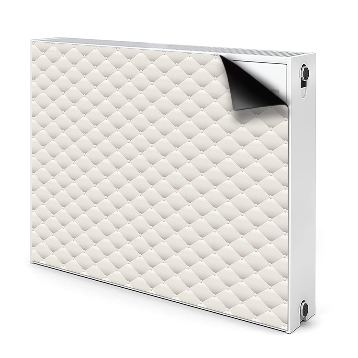 Couverture tapis décoratif 110x60cm vert pour cache radiateur et aération magnétique