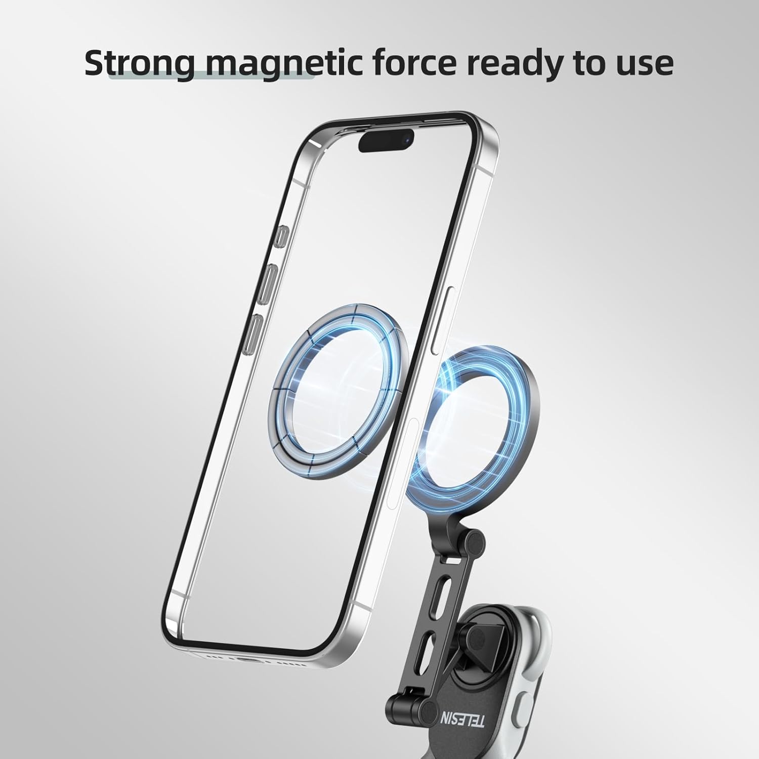 TELESIN Neck Phone Holder POV/Vlog Mount w/ Chest Strap - Hands Free Selfie Mount for iPhone, Samsung, Google Pixel & All Phones