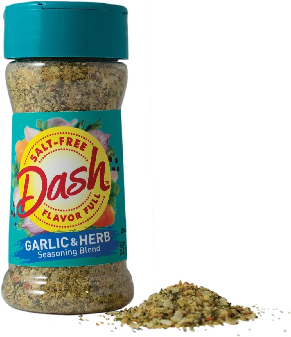 Dash Salt-Free Seasoning Blend, Garlic & Herb, 2.5 Ounce