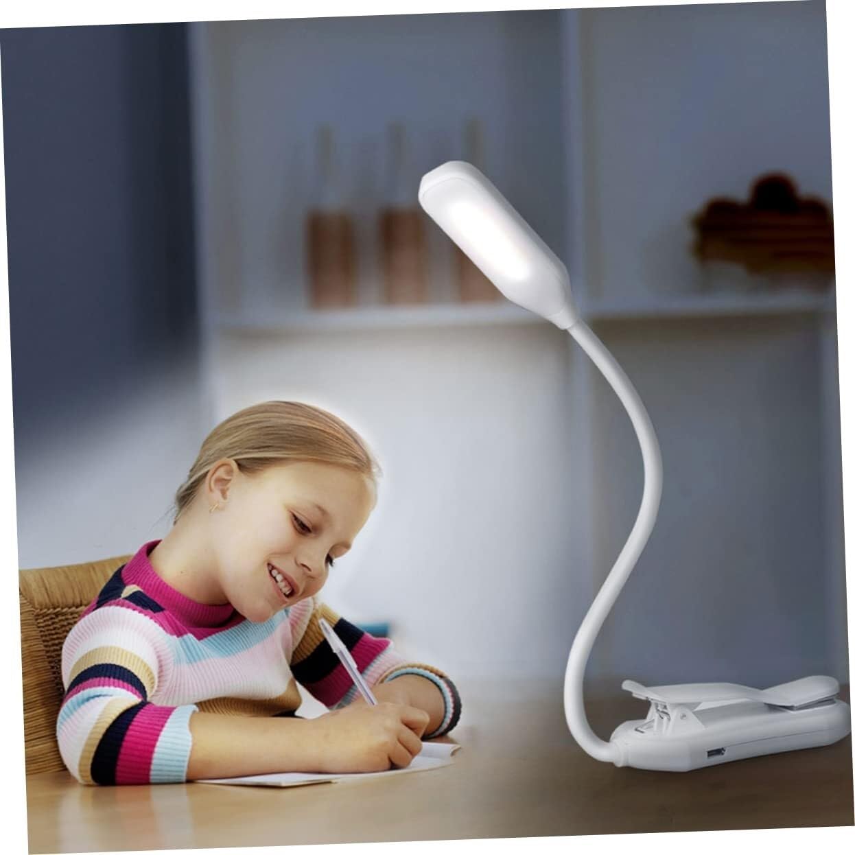 Lampka biurkowa z ochroną oczu USB do ładowania, lampka biurkowa do czytania na biurku, lampka nocna dotykowa, lampka do czytania z gęsią szyją