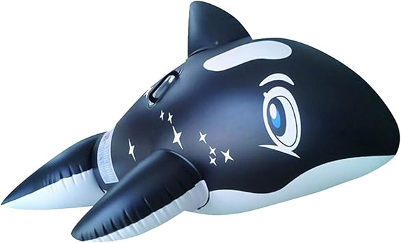 Amazon Co Jp Onev Ft 浮き輪 クジラ イルカ フロート 耐荷重80kg 夏水おもちゃ 膨脹可能 取っ手付き 可愛い 魚型浮き輪 213cm Pvc おもちゃ