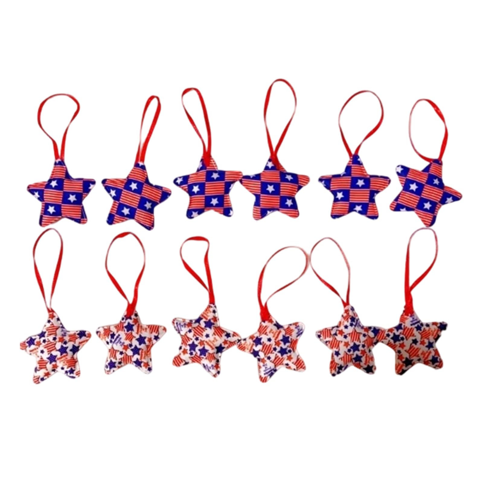Tsophreniq 4Th of July Hanging Ornament Patriotic Star Tree Decorations Red White Blue Star 250Th Anniversary Day Patriotic Hanging for Tree