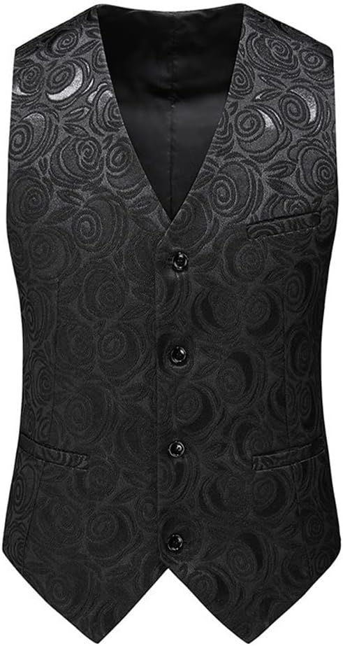 Paisley Premium Floral Tuxedo Prom Wedding Groomsmen 3 Pieces Slim Fit Suits Blazer Vest Pants