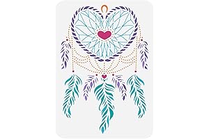 FINGERINSPIRE Dream Catcher Heart-Shaped Stencil