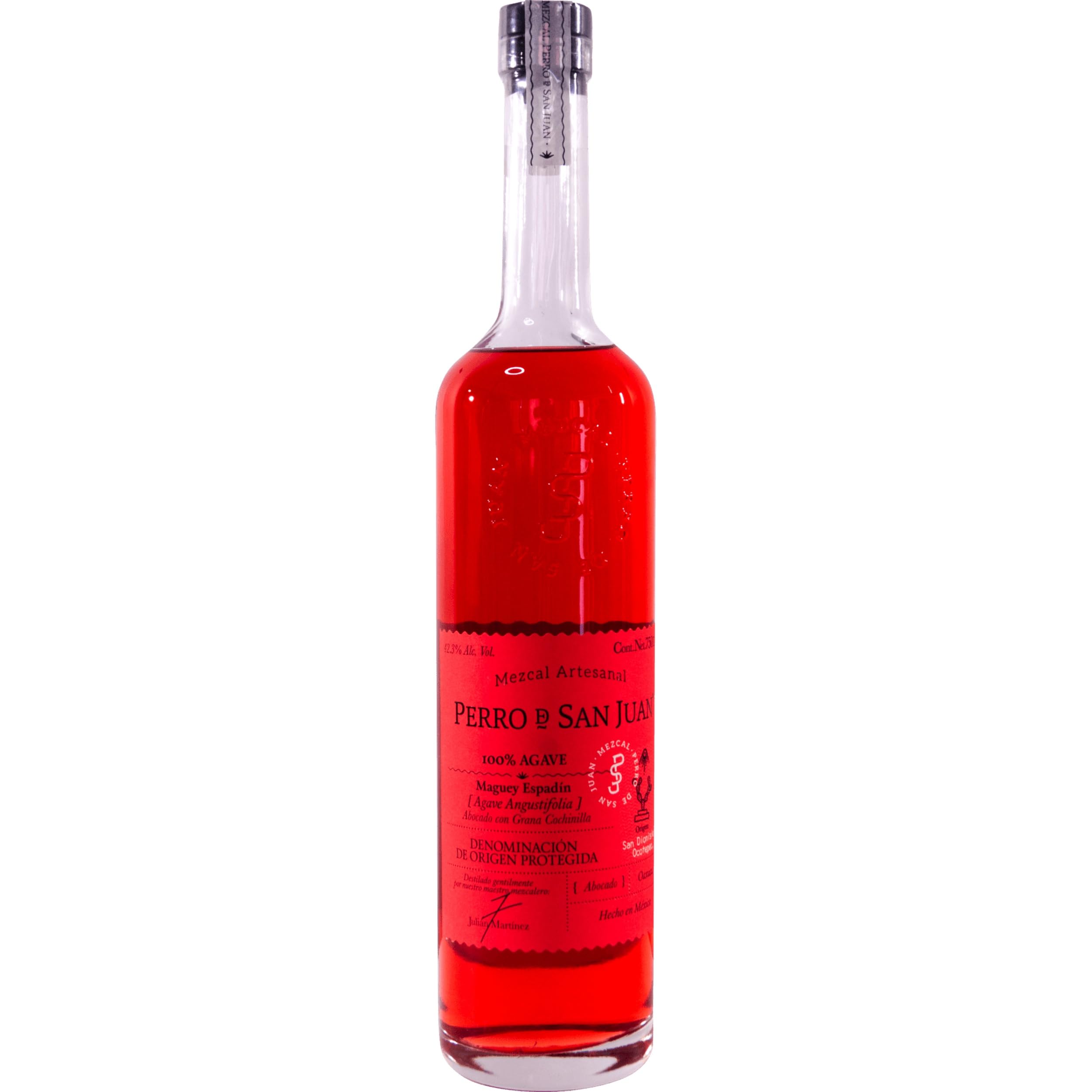 Perro de San Juan Mezcal Abocado Grana Cochinilla Mexiko inkl. FeinWert E-Book (1 x 0.7 l)