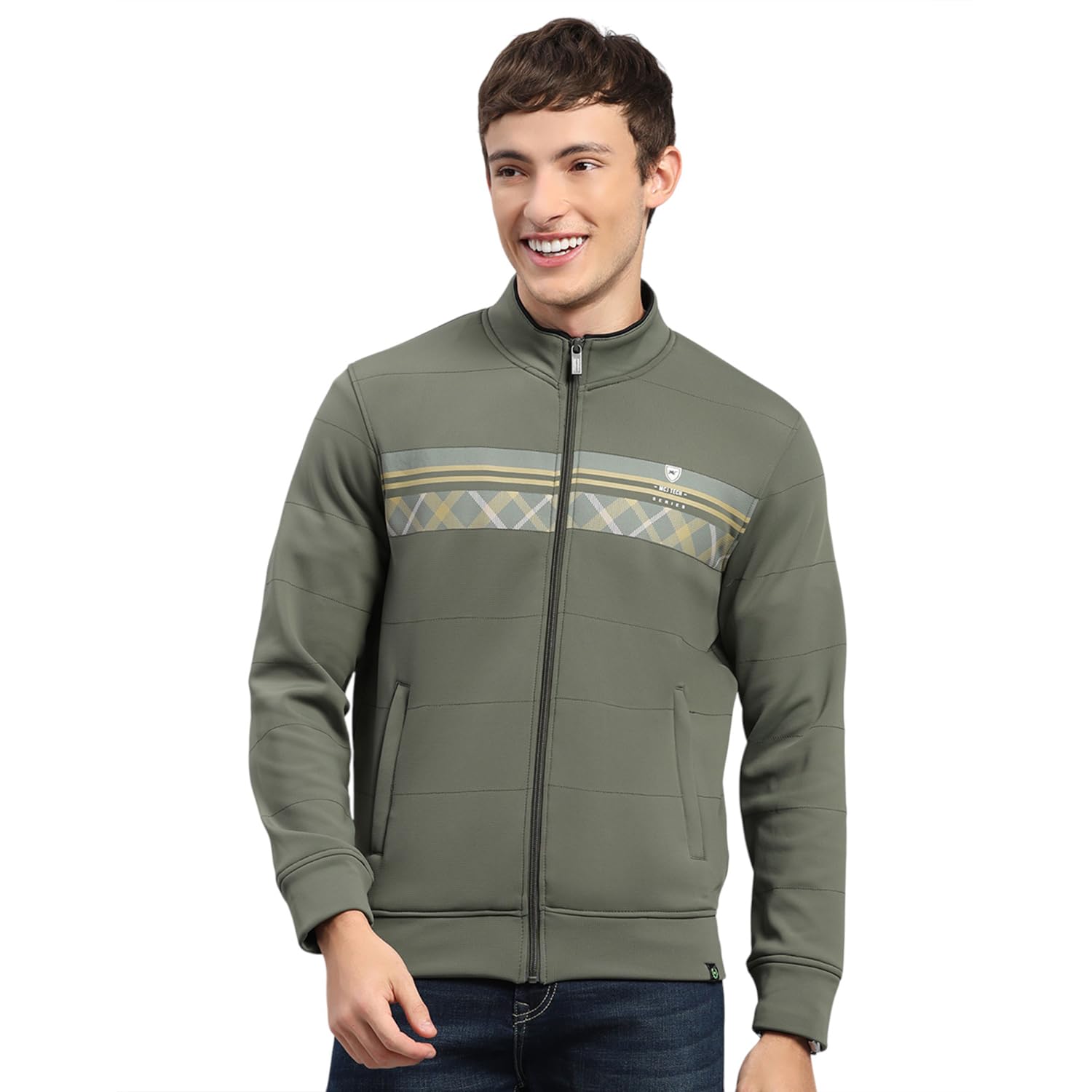 monte carlo Mens Regular Fit Self Designed Zipper Full Sleeve Winter Sweatshirt | Stylish Sweatshirt for Men | Soft Comfortable Casual Winter Wear for Men's (Pack of 1)-picture-16