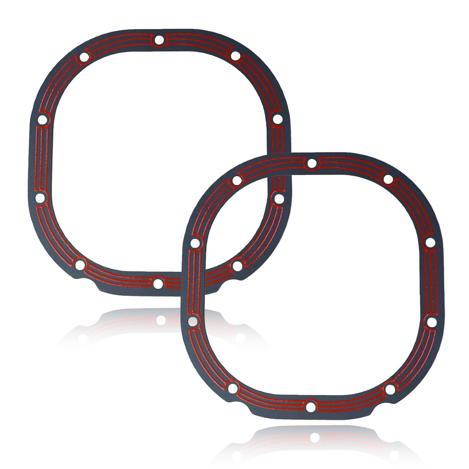 2 Pack - F880 Differential Cover Gasket Compatible with Ford Mustang 8.8" Rear Axle 1986-2014 - Steel Core Rubber Coated, Reusable, No Sealant Needed Leak-Proof Seal