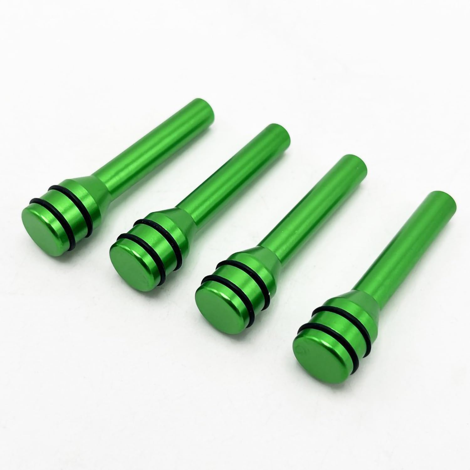 4 Pcs Car Door Lock Knobs, Universal Door Lift Bolt Auto Inner Door Pull Pins Aluminum Alloy Door Lock Pin Cover Modification Door Lock Bolt Pin Cover for Cars, Trucks (Green)