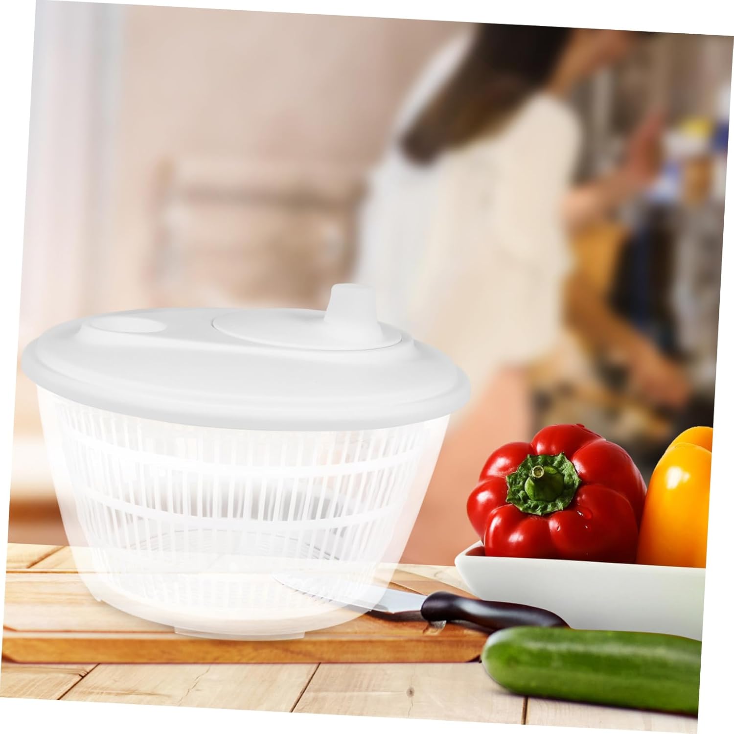 Ciieeo Vegetable Fruit Dryer Salad Spinner Large Dehydrator Herb Dryer Easy to Clean Kitchen Basket