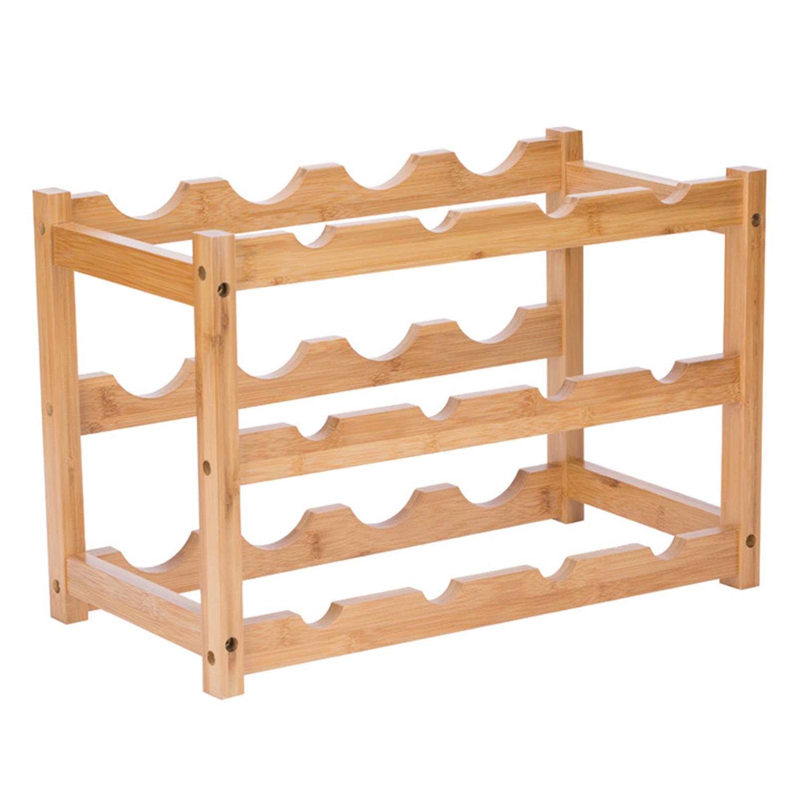 Casier à vin empilable en bois pour frigo et placard de cuisine
