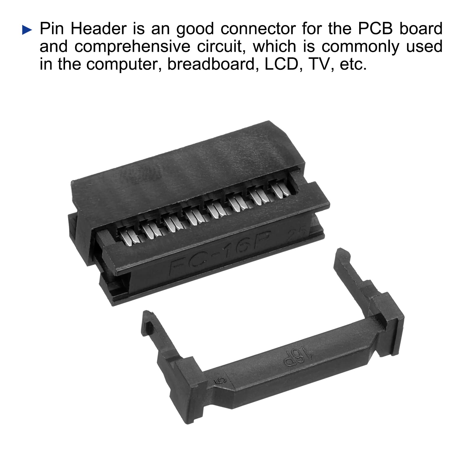 QUARKZMAN 2 PCS Connettore IDC Cavo A Nastro Piatto, 6 Pin Passo 2.54mm