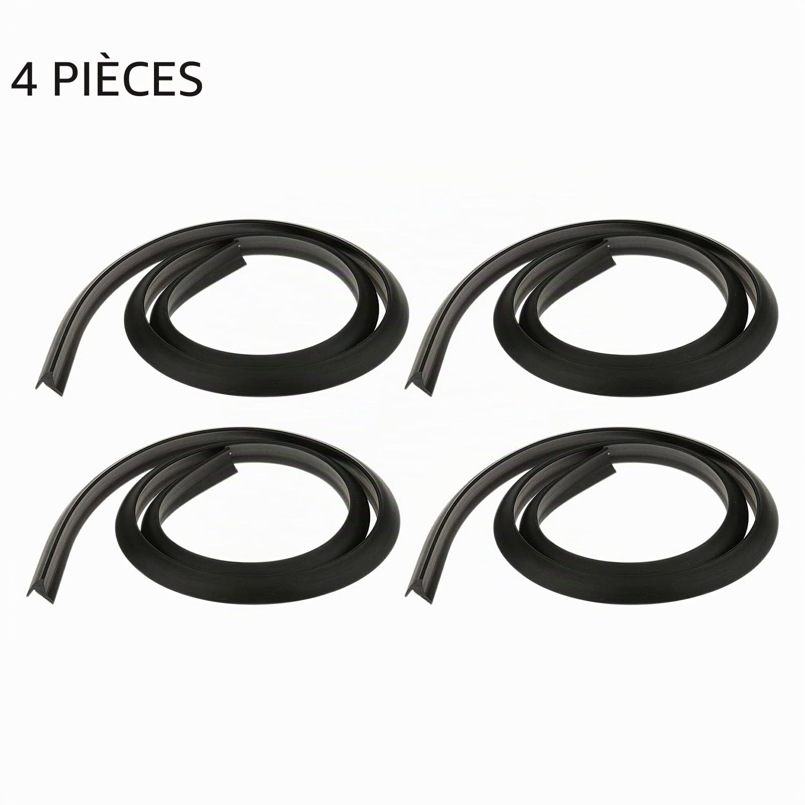 Lot de 4 élargisseurs d'aile universels - 1,5 m - En caoutchouc - Pour voiture