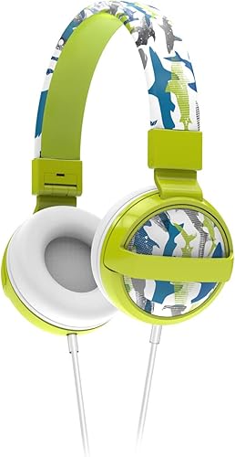 Miniatura 8 de Gabba Goods Auriculares seguros para niños, plegable sin enredos, conector de 0.138 in, limitación de volumen 8594 dB, sobre la oreja con micrófono