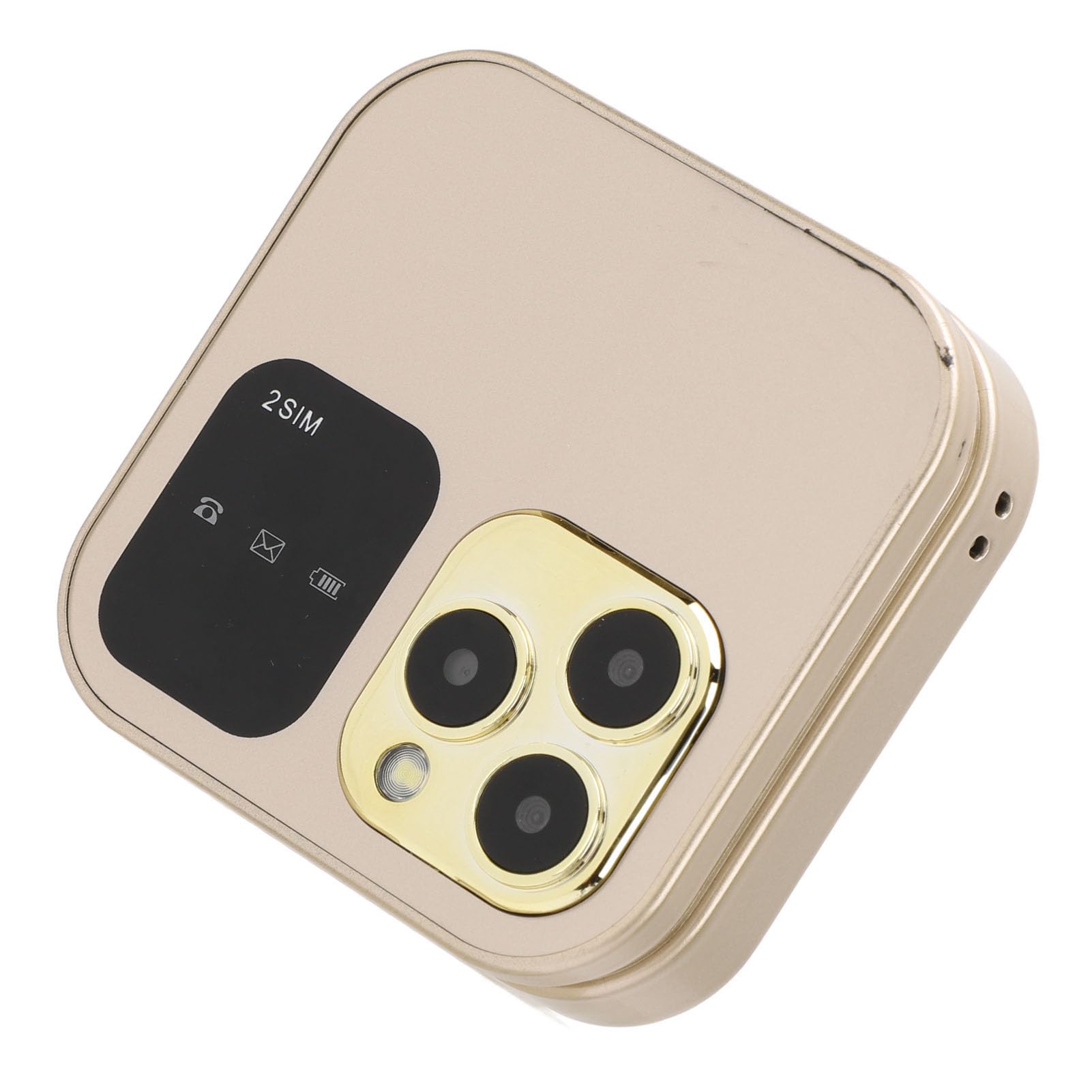 GOWENIC Mini Teléfono Móvil con Tapa 2G, Teléfono Celular Plegable con Linterna LED, Pantalla Pequeña de 1,77 Pulgadas, Teléfono con Tapa Desbloqueado Compatible con FM, Marcación Rápida