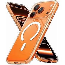 ENTRONIX Magnetic Case Compatible with iPhone 17 Pro Transparent [Hard Back] Slim Clear Cover