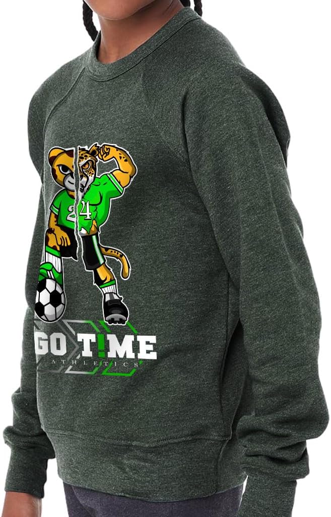 Go Time Athletics Cheetah Kids' Raglan Sweatshirt - Boy Clothing - Boy Gift