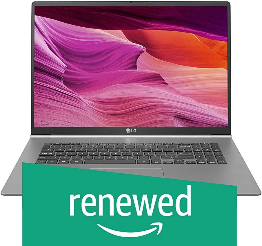 (Renewed) LG Gram 17Z990 2019 17.0-inch Laptop (Core i7-8565U/8GB/512GB SSD/Windows 10 64-bit/Intel UHD 620 Graphics), Dark Silver