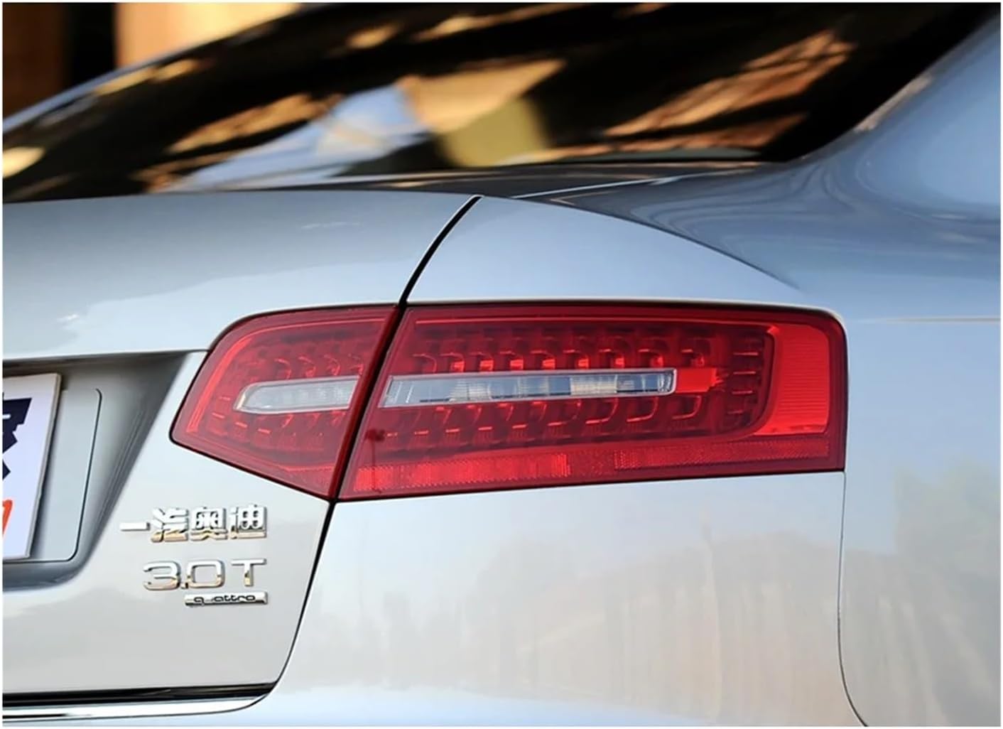 Compatible For Audi A6L 2009 2010 2011 Car Rear Taillight Shell Brake Lights Shell Replace Auto Rear Shell Cover Mask Lampshade(Outside Left)