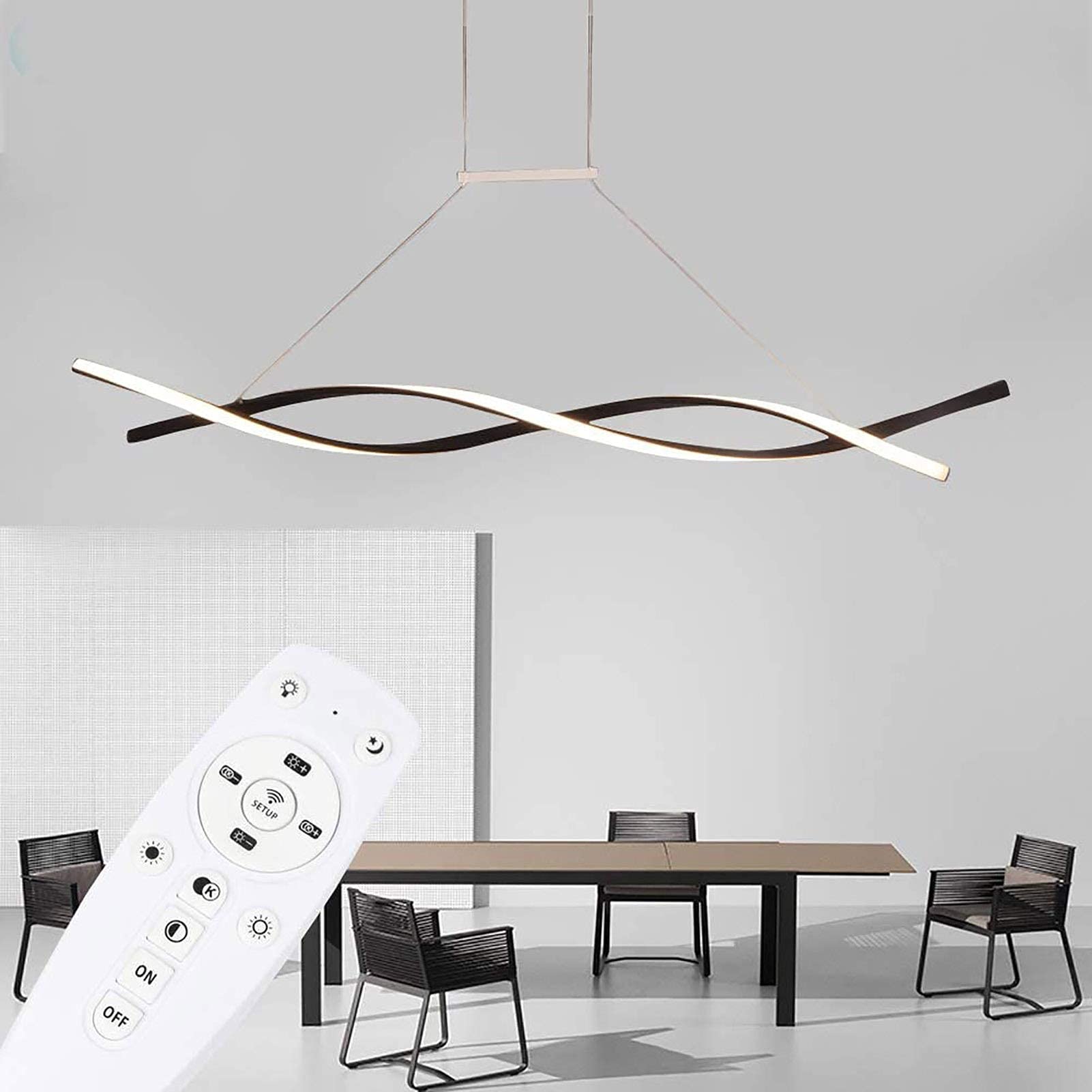 Plafonnier réglable pour îlot de Cuisine, Lustre design pour Salle à Manger