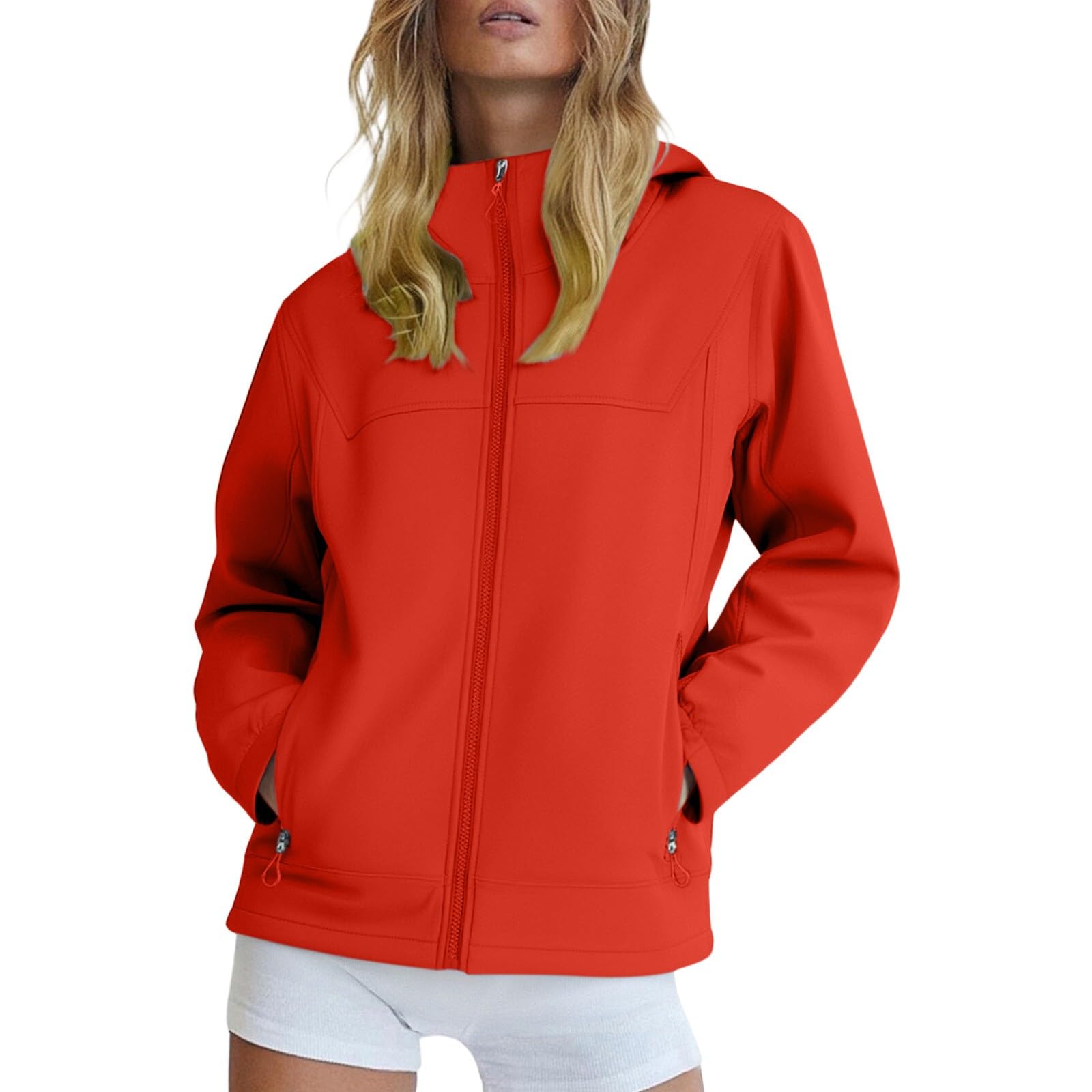Chaqueta Impermeable Para Mujer, Ligera, Softshell, Impermeable, Transpirable, Ciclismo, Elegante Y Funcional. Terciopelo Mujer Chaquetones De Invierno Cortavientos Senderismo Tecnica