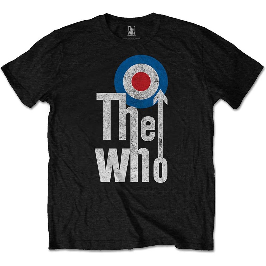 Rock Off Officially Licensed Products Men's Black Rock Off The Who 'Elevated Target' T-Shirt (Large)