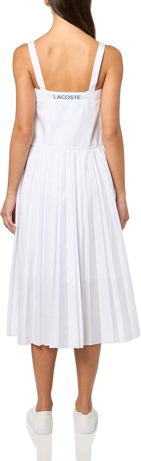 Lacoste Women's Long Pleated Strap Dress