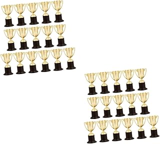 BESPORTBLE 32 pcs Football Trophy Plastic Trophy Mini Trophy Winning Prize Trophy trophys Award Trophy Cup Competition Trophy Party Trophy Mini Award Trophy Sports Child Gold Trophy