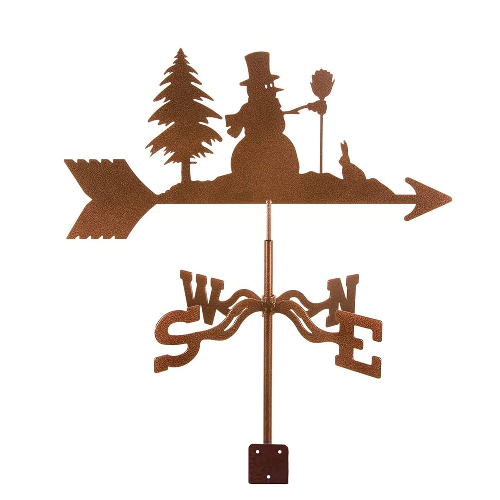 TAXXII wind vane Weathervane With Roof Mounted Wind Vane For Yard Retro Metal Garden Creative Direction Indicator Stainless Steel for Farm Home Weathercock Me