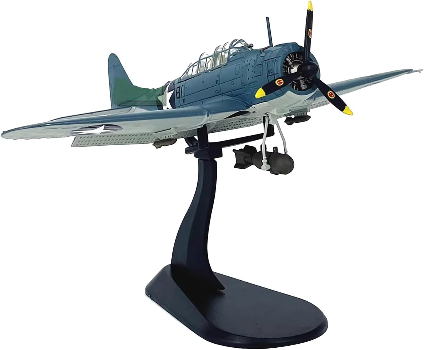 1:72 WWII United States Navy SBD Dauntless Dive Bomber Fighter Model Simulation Aviation Aircraft Model for Collection and Gift US