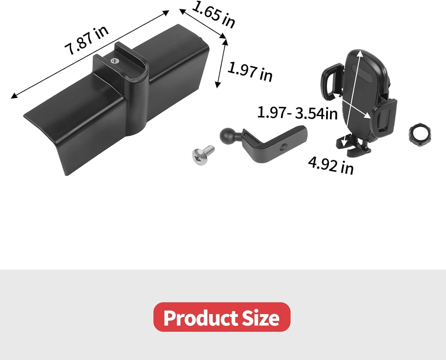 Jimen for F150 Cell Phone Mount, Upgraded Dash Phone Holder Compatible with Ford F150 2015-2020