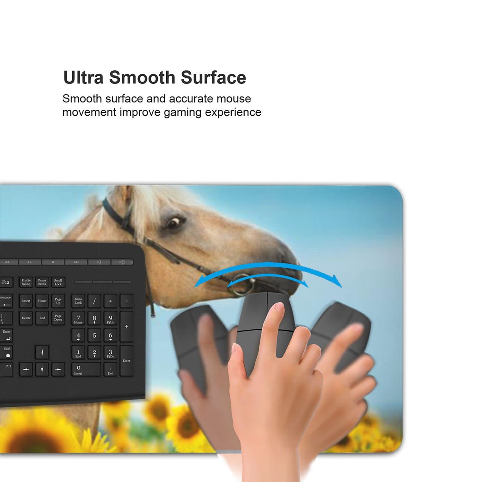 Grand Tapis De Souris De Jeu – 90 X 40 Cm – Tapis De Bureau