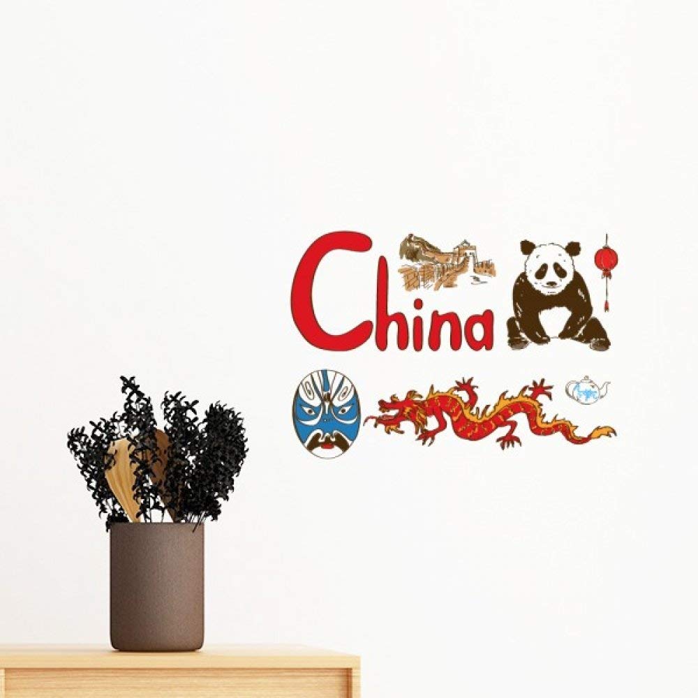 Autocollant mural amovible Chine pour masquer les murs abimes