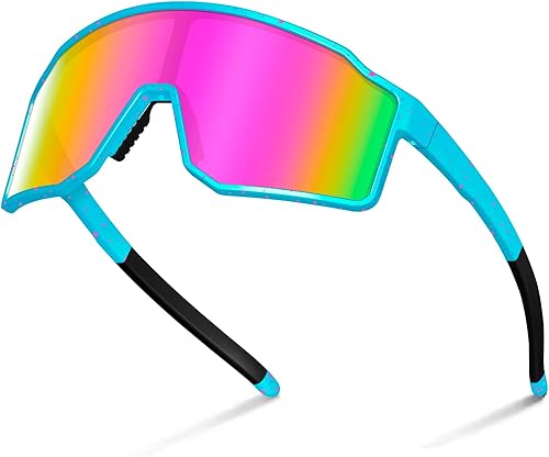 SPOSUNE Gafas de sol polarizadas UV400 de sóftbol, TR90, gafas deportivas para correr, ciclismo, béisbol y bicicleta (unisex)
