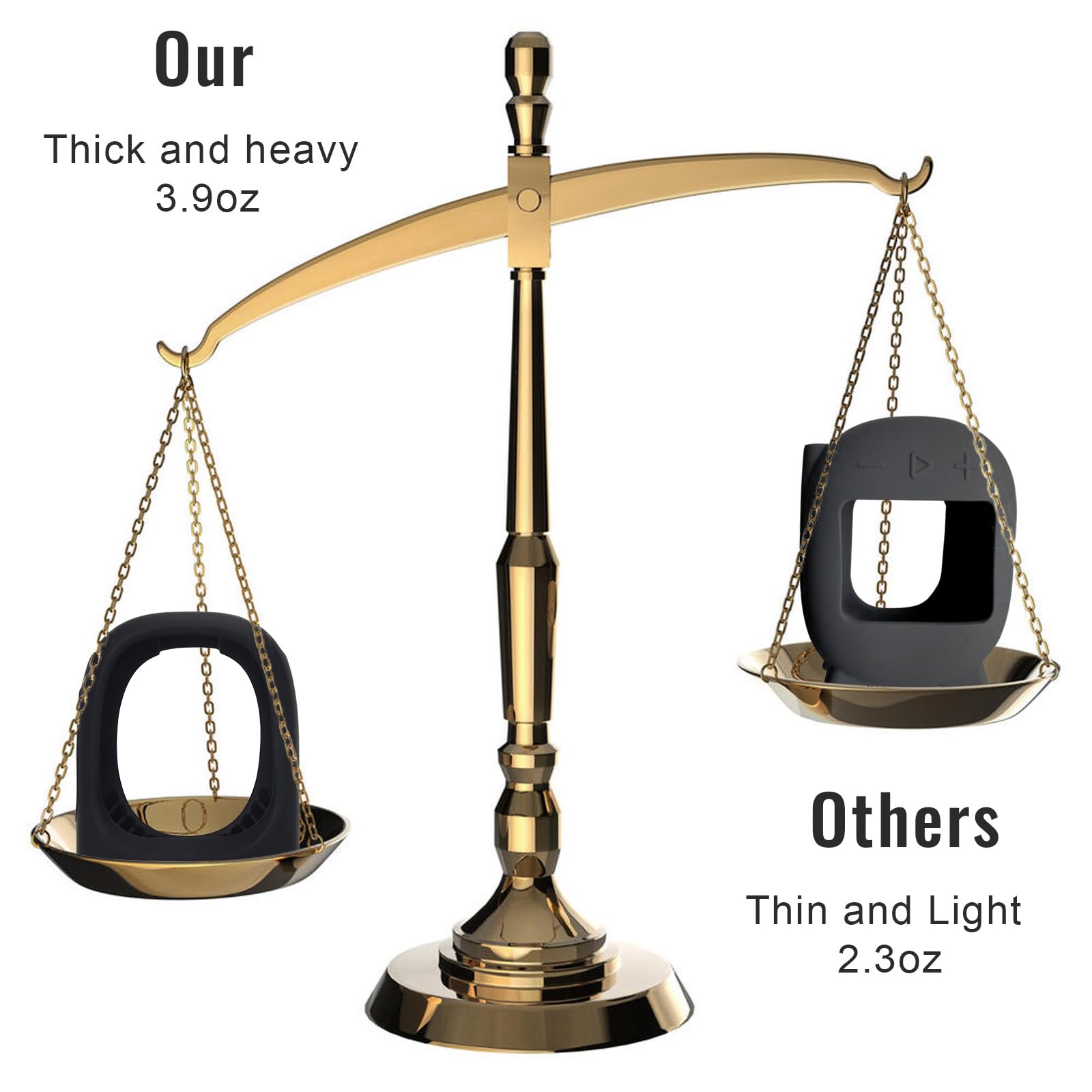 MGZNMTY Portable Silicone Case for JBL Clip 5 Ultra Bluetooth Speaker with Removable Strap for Boat Bike Golf Cart (Black)