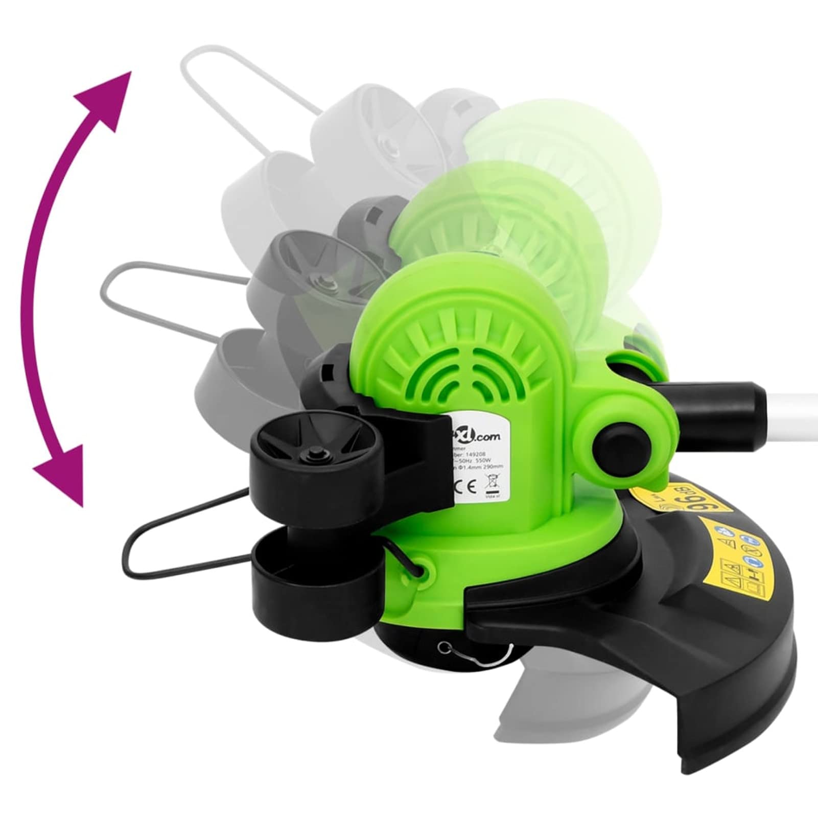 Tidyard Tosaerba Telescopico Elettrico 29 cm 550 W Trimmer Prato Tagliaerba