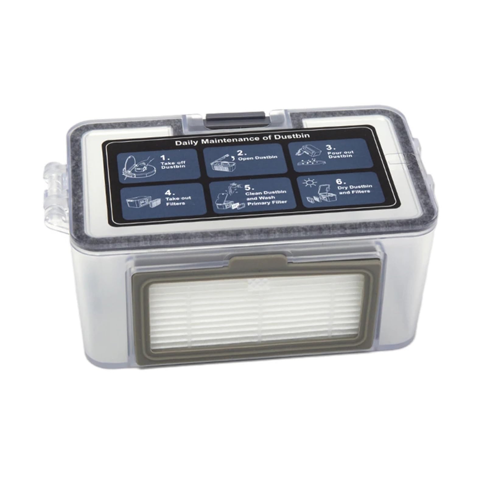 X psblty Compatible For MAMNV ， BR150 BR151 G20 Robot Vacuum Cleaner, High Capacity Plastic Dust Box
