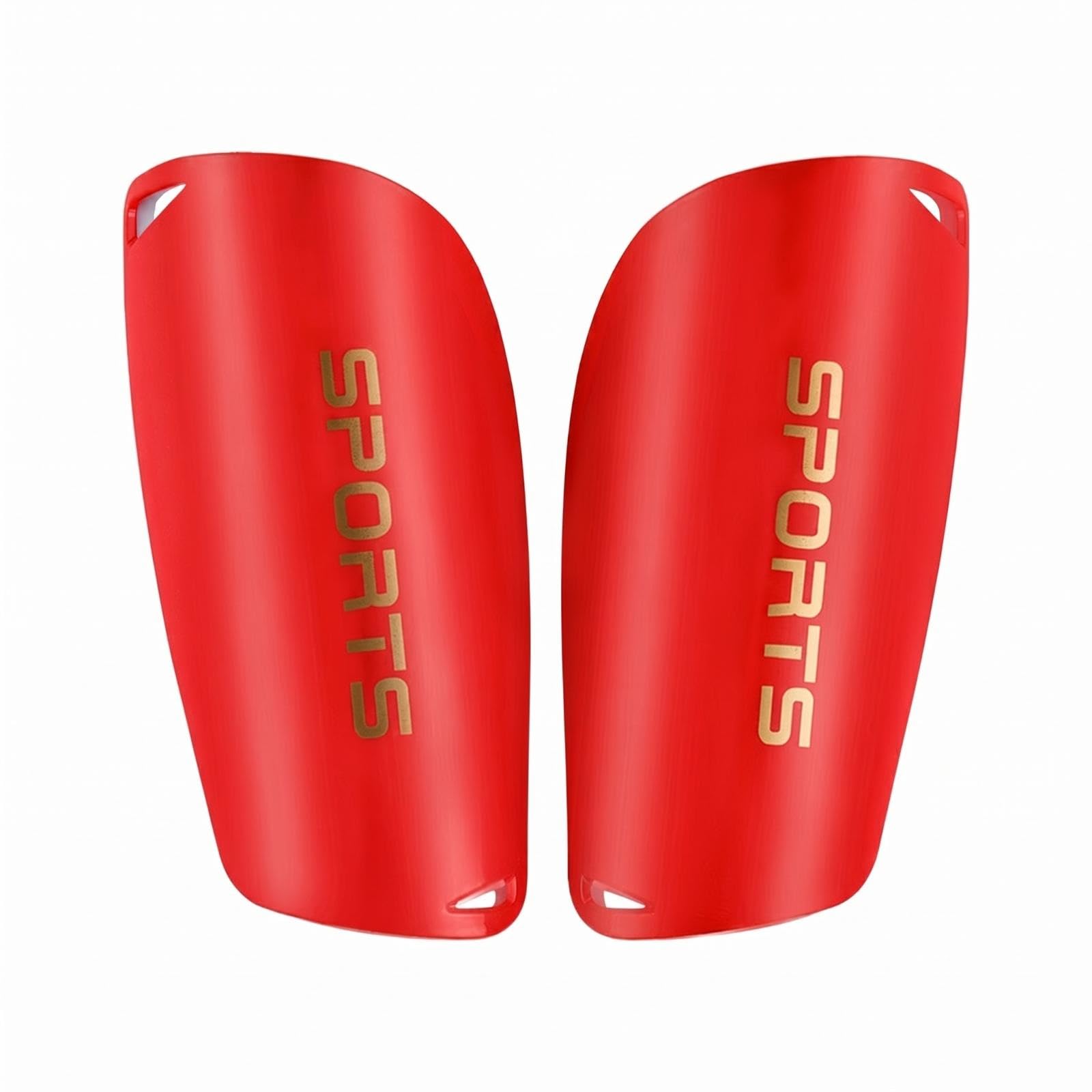 Soccer Shin Guards EVA Guarding Shin Guards Hard Shell Leg Protectors Red Kids-image-35