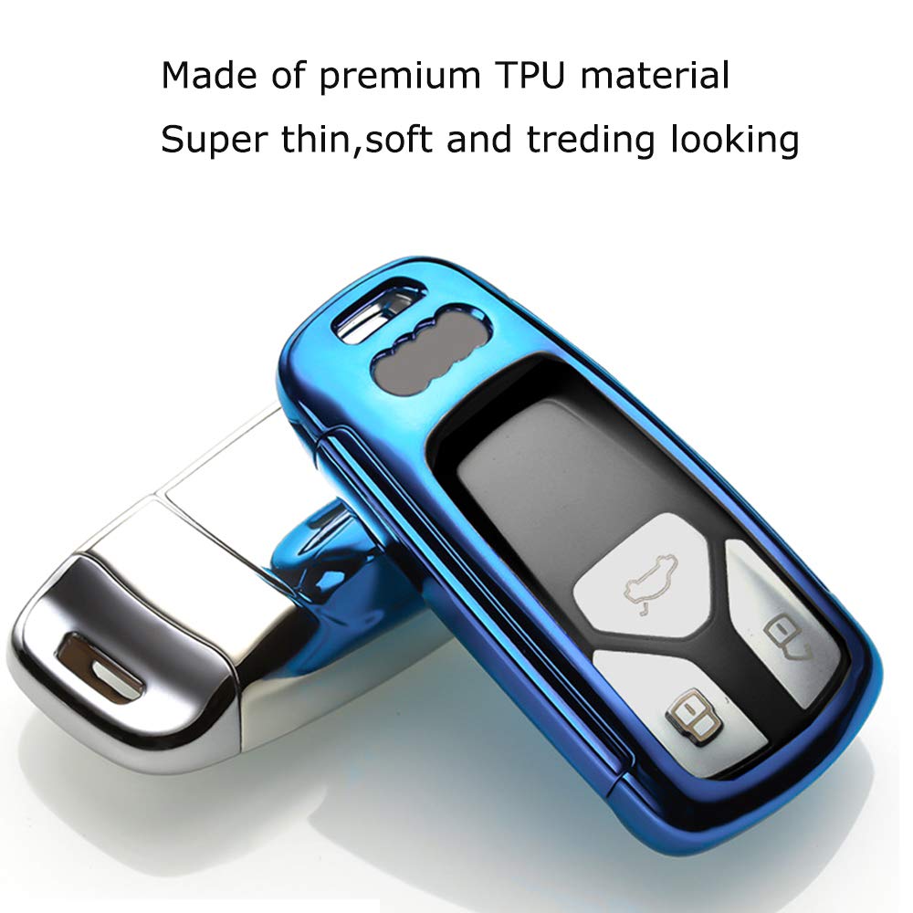 ontto Guscio Cover per Chiave Telecomando per Audi A4L A6L A4 A5 F5 A6 A7 S5