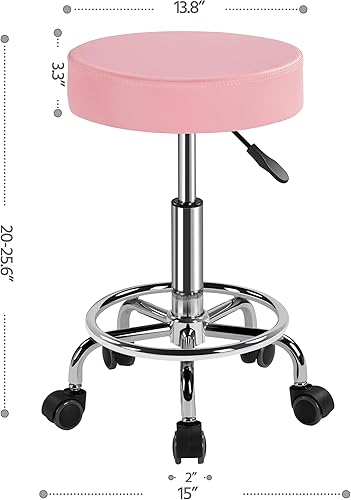 Miniatura 9 de Yaheetech Mesa de masaje de aluminio con taburete rodante, 3 secciones, cama de pestañas, camas de spa y silla de salón ajustable, cama de masaje,