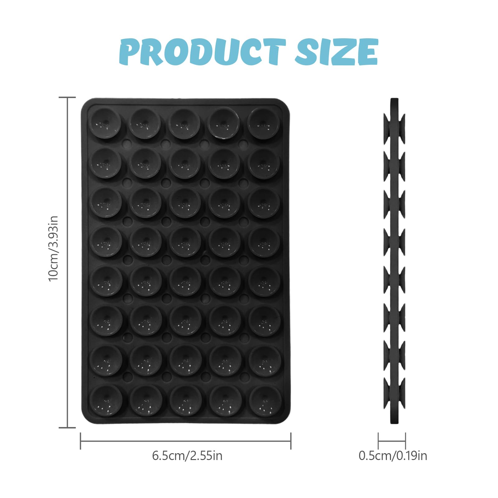 Support Téléphone Ventouse en Silicone 4 Pièces, Fixation Forte Verre Miroir pour Selfies