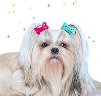 Vista 5 de 10 unids/set de pinzas para el pelo de perro lindo en forma de hueso pasadores de pelo para mascotas Multicolor pequeños pinzas para el pelo