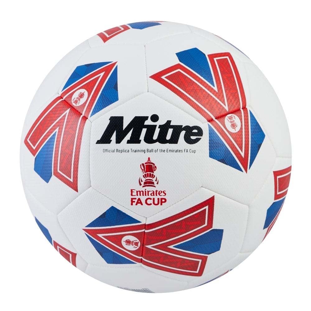 MitreTraining FA Cup Football, High Performance Training Ball, Extra Durable Design, Ball