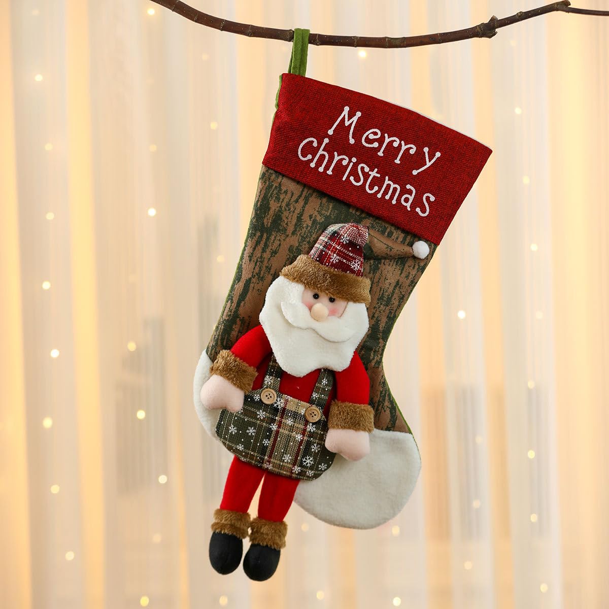 Amazon | Meifnaoearn クリスマスの靴下 3D クリスマス プレゼント用